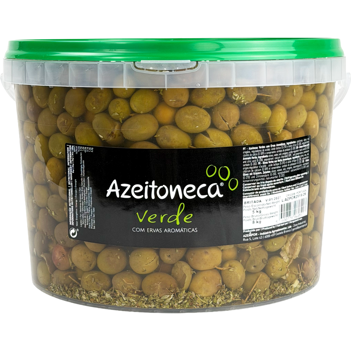 Azeitoneca Verde Britada