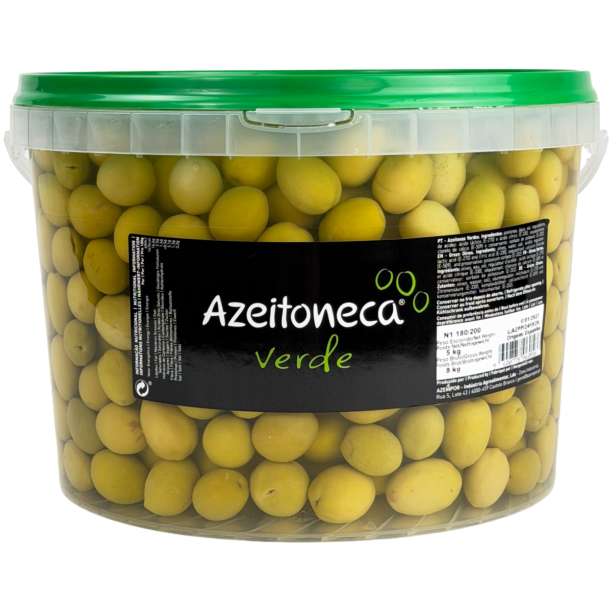 Azeitoneca Verde Inteira